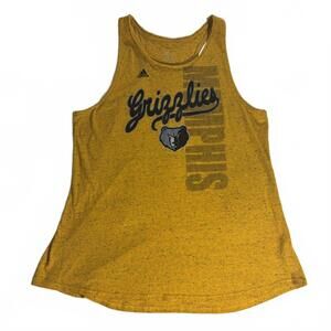 adidas Women's Memphis Grizzlies Racerback Tank size 2XL Yellow